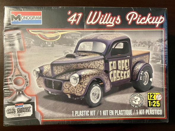 RESALE SHOP - Monogram �41 Willy's Pickup Go Ape Gasser 1:25 #85-4058