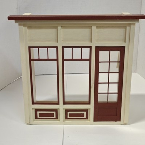 RESALE SHOP - Dollhouse Miniature 1:12 Storefront Window Room Box Display + Christmas Decor