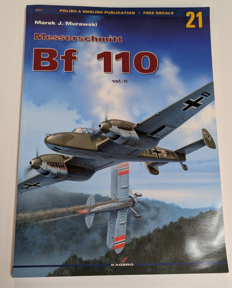 RESALE SHOP - Kagero Messerschmitt Bf 110 Vol. II #3021 English/ Polish Decal Sheet Included