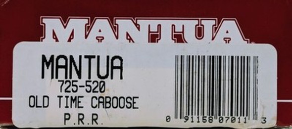 RESALE SHOP - Mantua HO Scale PRR Old Time Caboose #725-520 - Preowned