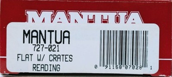 RESALE SHOP - Mantua HO Scale Reading Flatcar w/ Crates #727-021 - Preowned