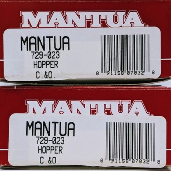 RESALE SHOP - Lot of 2 Mantua HO Scale C&O Operating Hopper #729-023 - Preowned