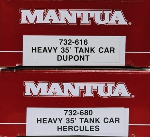 RESALE SHOP - Lot of 2 Mantua HO Scale 35' Tank Cars - Preowned