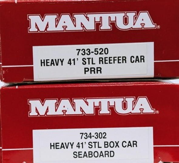RESALE SHOP - Lot of 2 Mantua HO Scale Boxcars - Preowned