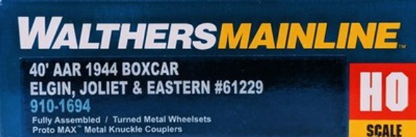 RESALE SHOP - Walthers Mainline HO Scale EJ&E 40' AAR 1944 Boxcar #61229 - Preowned