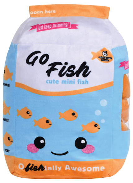 OakridgeStores.com | iscream - Go Fish! Fleece Play Pillow Set with Plushie Fish Cracker Mini Pillows (780-1873) 810046288757
