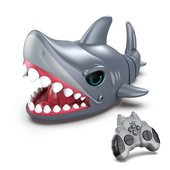 OakridgeStores.com | Jupiter Creations - Crazy Shark RC - Remote Control Chomping Land Shark 850038348359