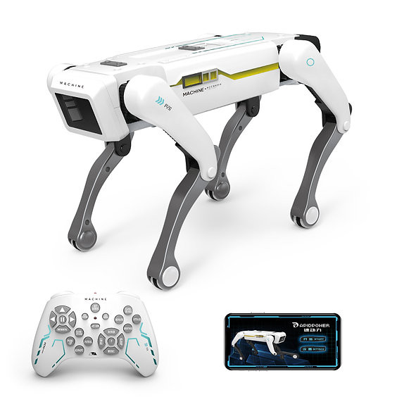 OakridgeStores.com | Jupiter Creations - A.I.D.O.G. - Remote Control and Voice Activated Robot Machine Dog with Sensors 850038348380