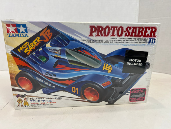 RESALE SHOP - Tamiya 1/32 Racing Mini 4wd Series Fully Cowled No.5 Proto-Saber SEALED