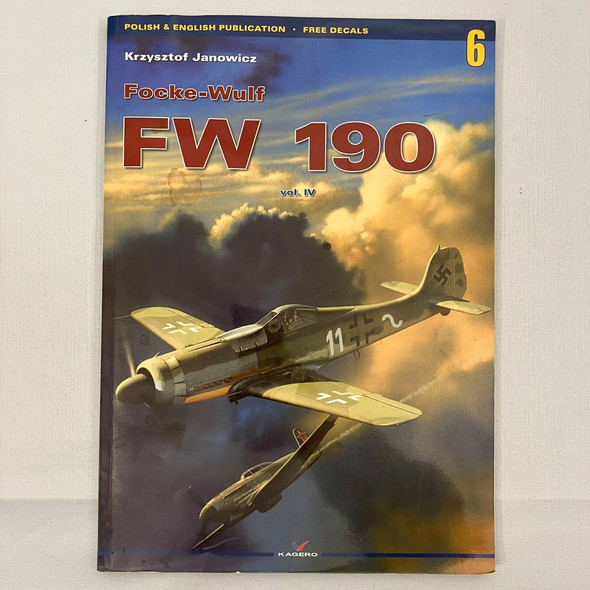 RESALE SHOP - Kagero/ Monographs #FG3006 Focke-Wulf Fw 190 Vol IV Polish/Eng. With Decals