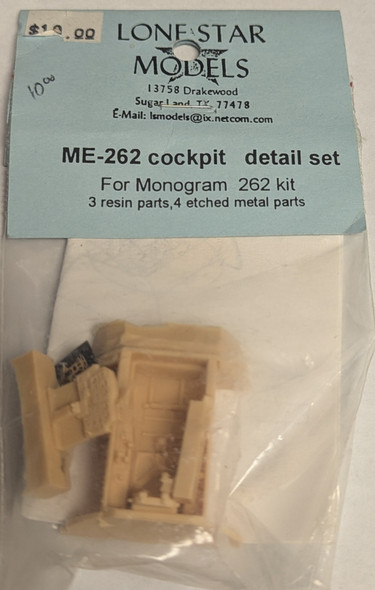 RESALE SHOP - Lone Star Models ME-262 Cockpit Detail Set For Monogram 262 Kit