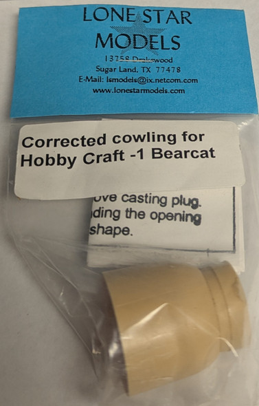 RESALE SHOP - Lone Star Models Corrected Cowling For Hobby Craft -1 Bearcat