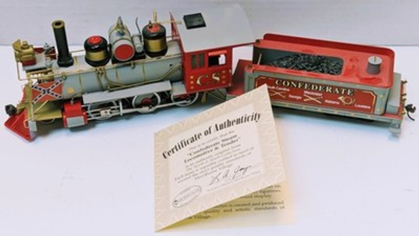 RESALE SHOP - Hawthorne Village ON30  2-6-0 Confederate Steam Locomotive & Tender - Preowned
