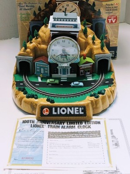 RESALE SHOP - Lionel 100th Anniversary Alarm Clock #7401 - NOB- untested