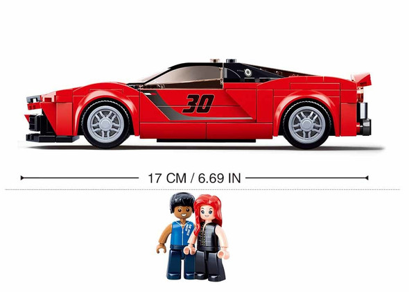 OakridgeStores.com | Sluban - Italian Premium Red Sports Car - Brick Building Set M38-B0955 6938242958152