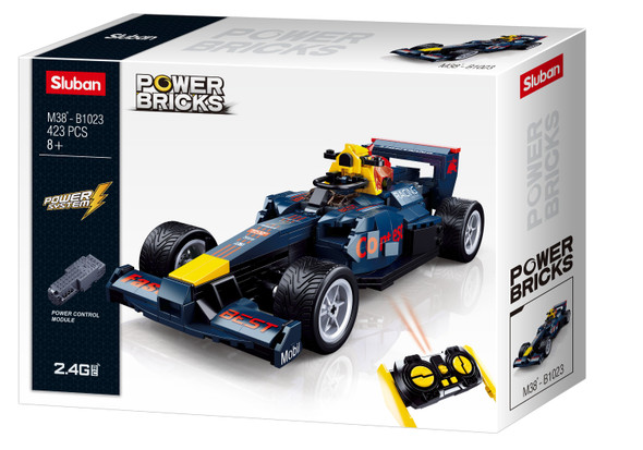 OakridgeStores.com | Sluban - Racing Team RC Formula 1 Style Race Car Brick Building Set - M38-B1023