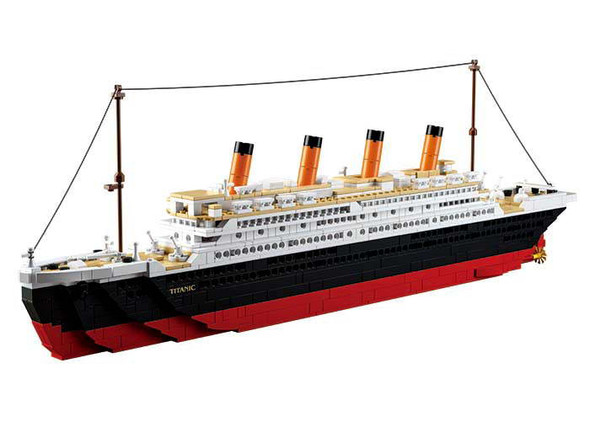 OakridgeStores.com | Sluban - Large Scale 25" Titanic Cruise Liner Ship - Building Brick Set -  M38-B0577 6938242953379