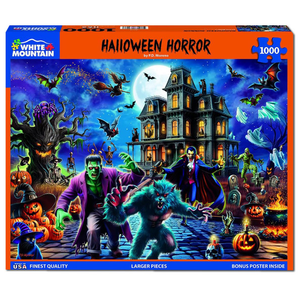 OakridgeStores.com | White Mountain - Halloween Horror - 1000 Piece Jigsaw Puzzle 2015PZ 724819268634