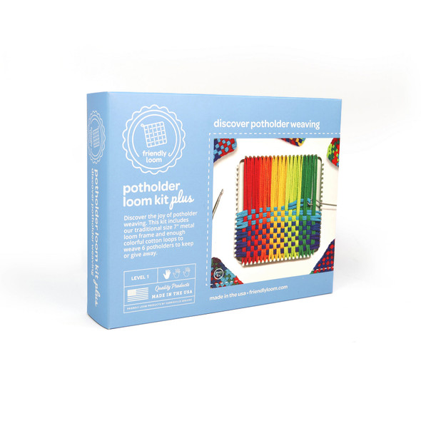 OakridgeStores.com | Friendly Loom - 7" Potholder Loom Plus (Traditional) - F552 746331055523