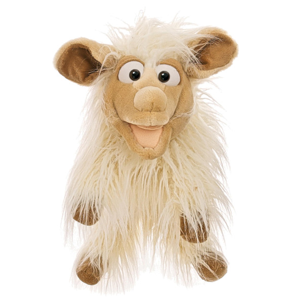 OakridgeStores.com | Living Puppets - 18-Inch Plush White Lamb Hand Puppet LP187 850062841871
