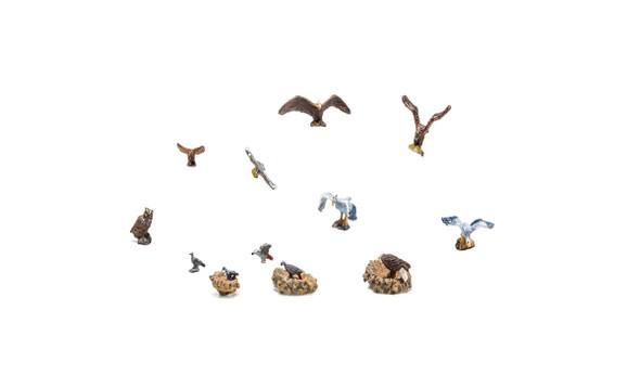 OakridgeStores.com | Woodland Scenics - HO Scale Birds and Nests A1970 724771019701