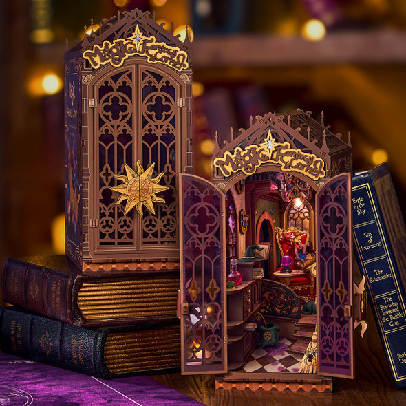 OakridgeStores.com | Rolife - Magic Fantasy Corner - Book Nook Shelf Insert -  3D Wooden Puzzle Model Kit TGB14 6946785125535