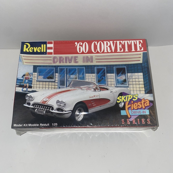 RESALE SHOP - Revell '60 Corvette Skips Fiesta Drive-In Series 1:25 Model Car Kit c1988