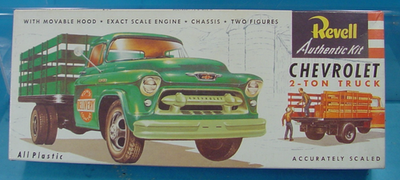 RESALE SHOP - Revell 1/48 Scale Chevrolet 2-Ton Stake Bed Truck Plastic Model Kit c1955