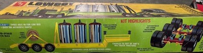 RESALE SHOP - AMT Loadcraft Drop Deck Lowbed Trailer 1/25 Model Kit Vintage c1971