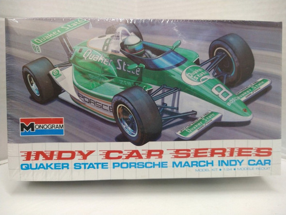 RESALE SHOP - Monogram Quaker State Porsche March Indy Car 1/24 Scale Model Kit c1990