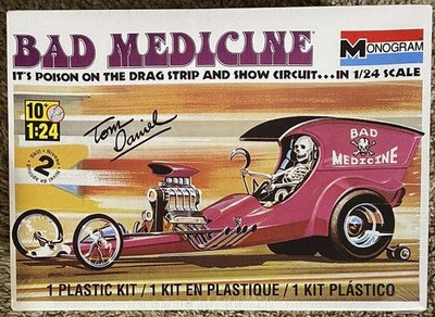 RESALE SHOP - Monogram Tom Daniel BAD MEDICINE Its Poison On the Drag Strip 1:24 Model Kit