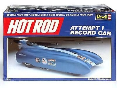 RESALE SHOP - Revell 1/25 Scale Hot Rod Attempt I Record Dragster Car Plastic Model Kit c1980