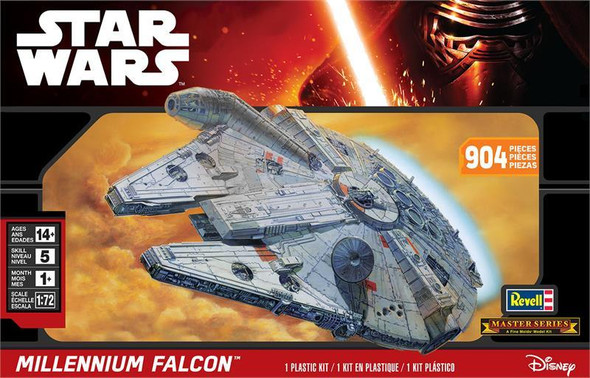 RESALE SHOP - REVELL Star Wars MILLENNIUM FALCON Force Awakens 1:72 Space Model Kit c2015