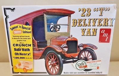 RESALE SHOP - Amt '23 "T" Delivery Van Retro Deluxe Edition Nestle 1:25 Model Kit c2015