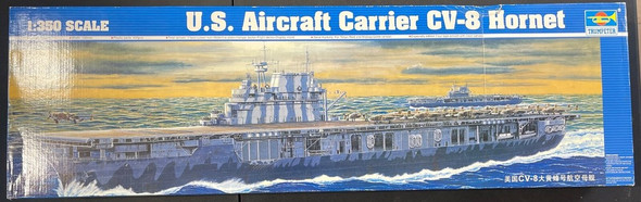 RESALE SHOP - Trumpeter US Aircraft Carrier CV-8 Hornet 1:350 Model Ship Kit Sealed c2002