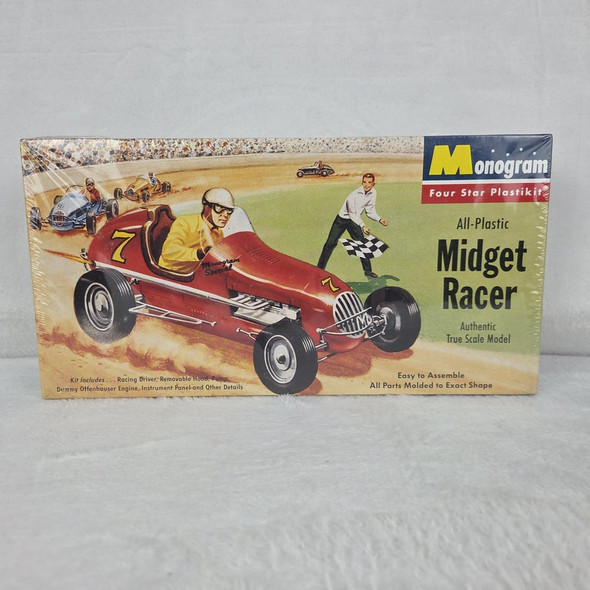 RESALE SHOP - Monogram Midget Racer 1:20 Scale Plastic Model Kit c1995 Vintage