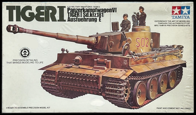 RESALE SHOP - Tamiya Tiger I Panzerkampfwagen VI 1:35 Scale Tank Model Kit