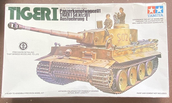 RESALE SHOP - Tamiya MM-156A Tiger I Panzerkampfwagen VI 1:35 Scale Model Tank Kit