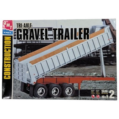 RESALE SHOP - AMT ERTL Tri-Axle End-Dump Gravel Trailer 1:25 Model Kit c2001