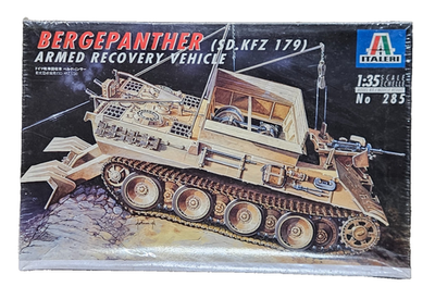 RESALE SHOP - ITALERI Bergepanther Sdkfz 179 Armed Recovery Vehicle Model Kit w/Eduard Acc Set