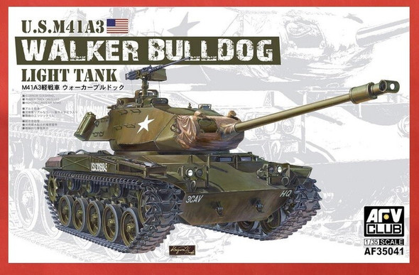 RESALE SHOP - AFV Club AF35041 U.S. M41 Walker Bulldog 1:35 Tank Model Kit c2002 Sealed