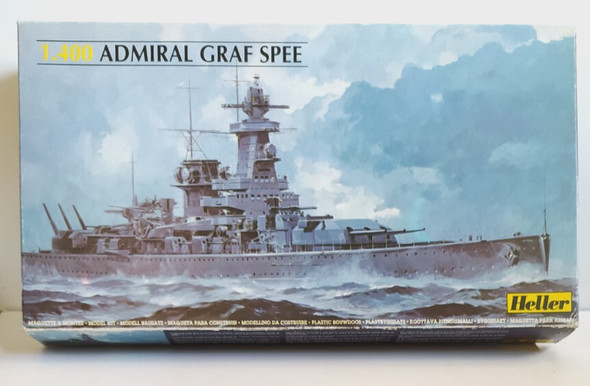 RESALE SHOP - HELLER Admiral Graf Spee 1:400 Scale Battleship Model Kit c2012