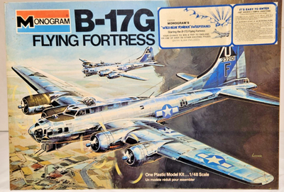 RESALE SHOP - Monogram B-17G Flying Fortress 1:48 Scale Plastic Model Airplane Kit c1975