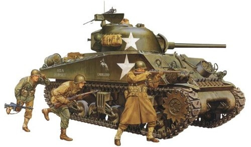 RESALE SHOP - Tamiya M4A3 Sherman 75mm 1:35 Plastic Tank Model Kit c2001 Sealed