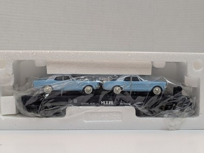 RESALE SHOP - MTH Rail King O Scale Auto Transport w/ 64' Mustangs #30-7617