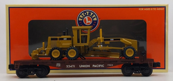 RESALE SHOP - Lionel 6-29441 O Gauge Union Pacific Flatcar with Road Grader EX/Box