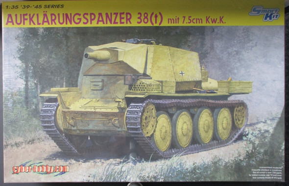 RESALE SHOP - Cyber Hobby 1/35th Aufklarungspanzer 38t mit 7.5cm KwK Kit No. 6310
