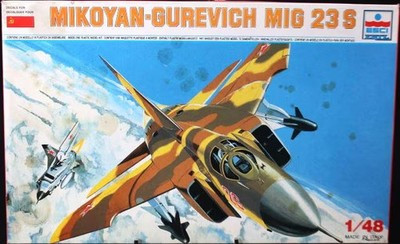 RESALE SHOP - ESCI ERTL - MIG-23 S MIKOYAN-GUREVICH 1:48 Sov. Aircraft Model Kit c1980 Sealed