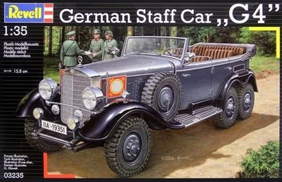 RESALE SHOP - Revell '39 6-WHEELED German Staff Car "G4" 1:35 Plastic Model Kit c2012 - PAER-112-03235-NOB7792