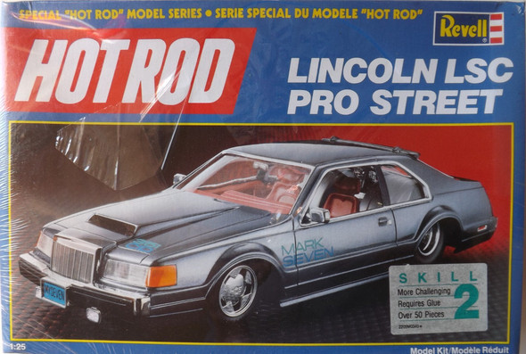 RESALE SHOP - Revell Hot Rod Lincoln Mark VII LSC Pro Street 1/25 Model Kit c1990 - PAER-112-7456-NOB1307